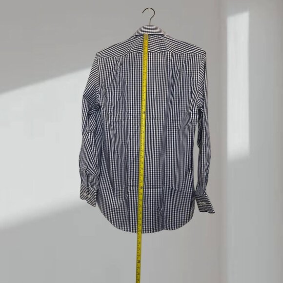 Peter Millar Gingham Button-Down Shirt – Navy/White (S, NWT) - Picture 2 of 6